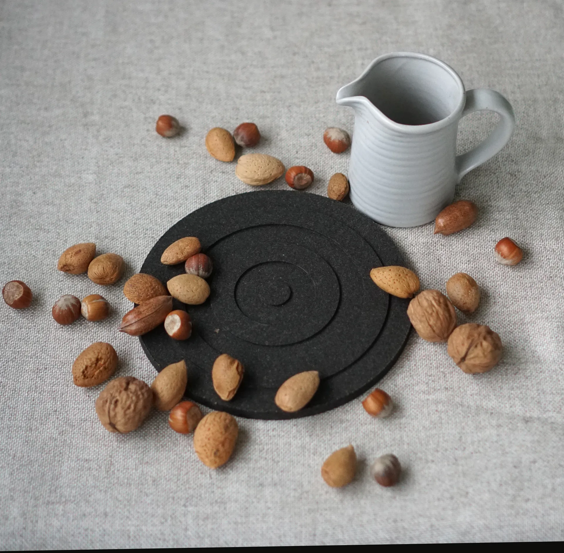 Circle round 锅垫 Ø20cm, 黑色 Born In Sweden