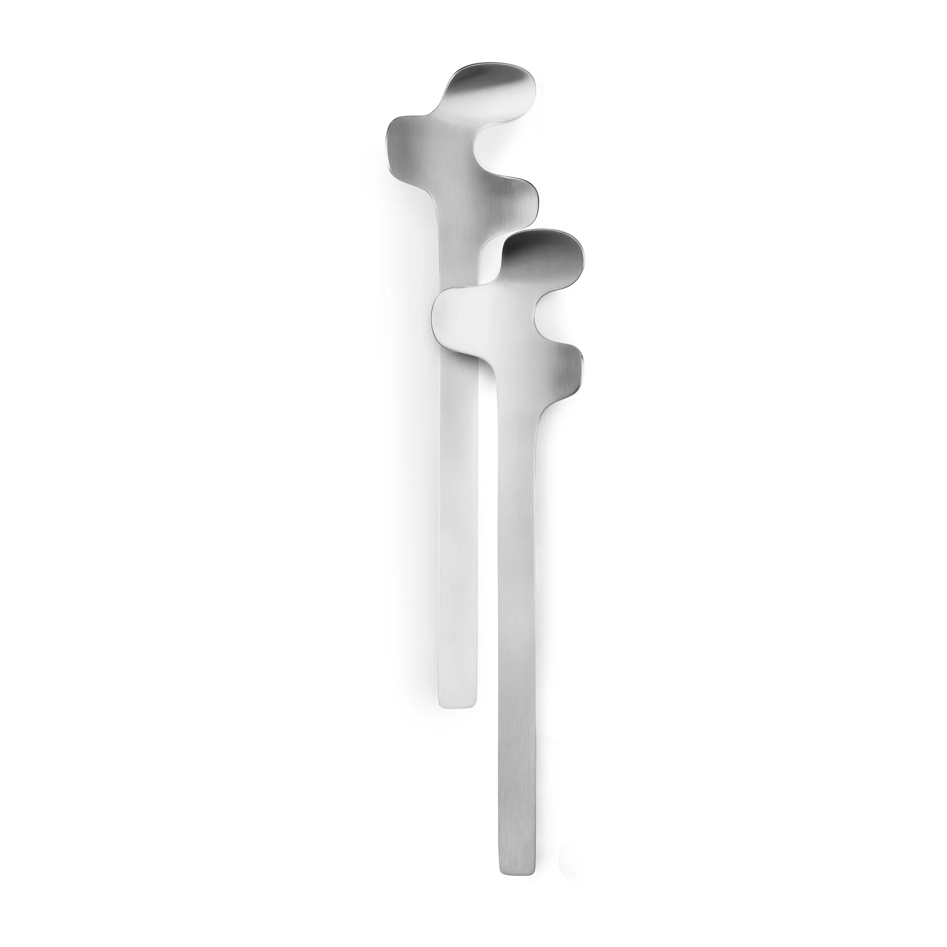 Leaf 沙拉用餐具, Brushed Steel Born In Sweden