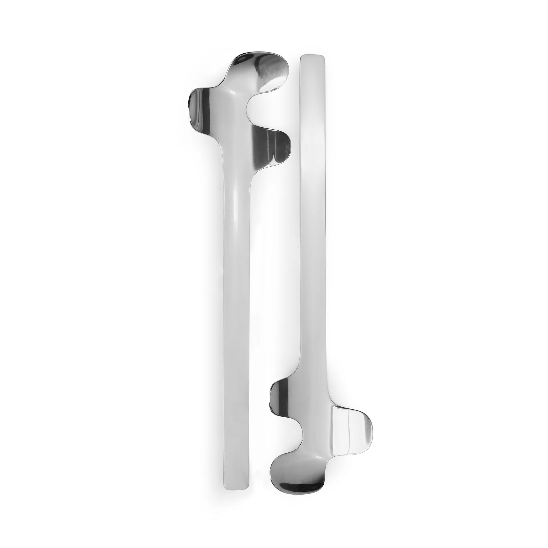 Leaf 沙拉用餐具, Polished Steel Born In Sweden