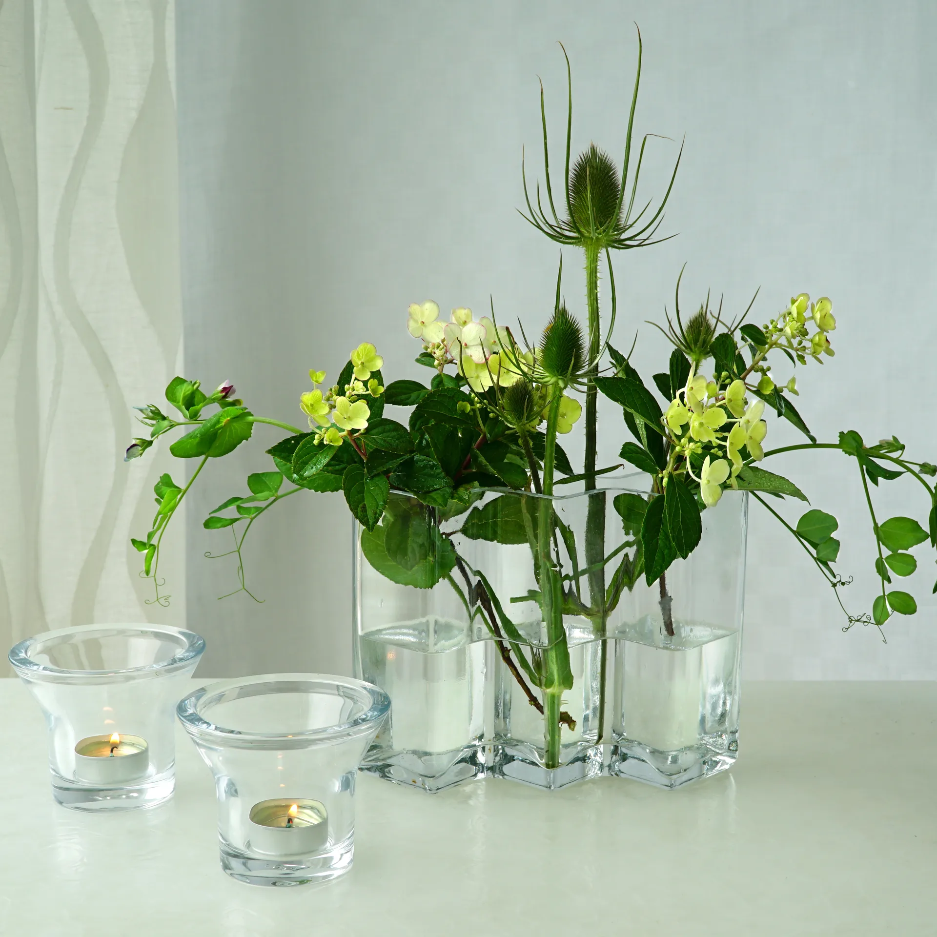 Lumi 茶蜡烛台Ø10cm, 透明款 Born In Sweden