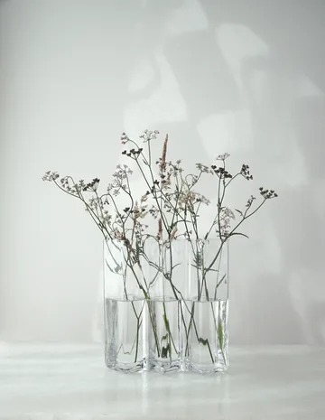 Row 三槽高花瓶 - 透明款 - Born In Sweden