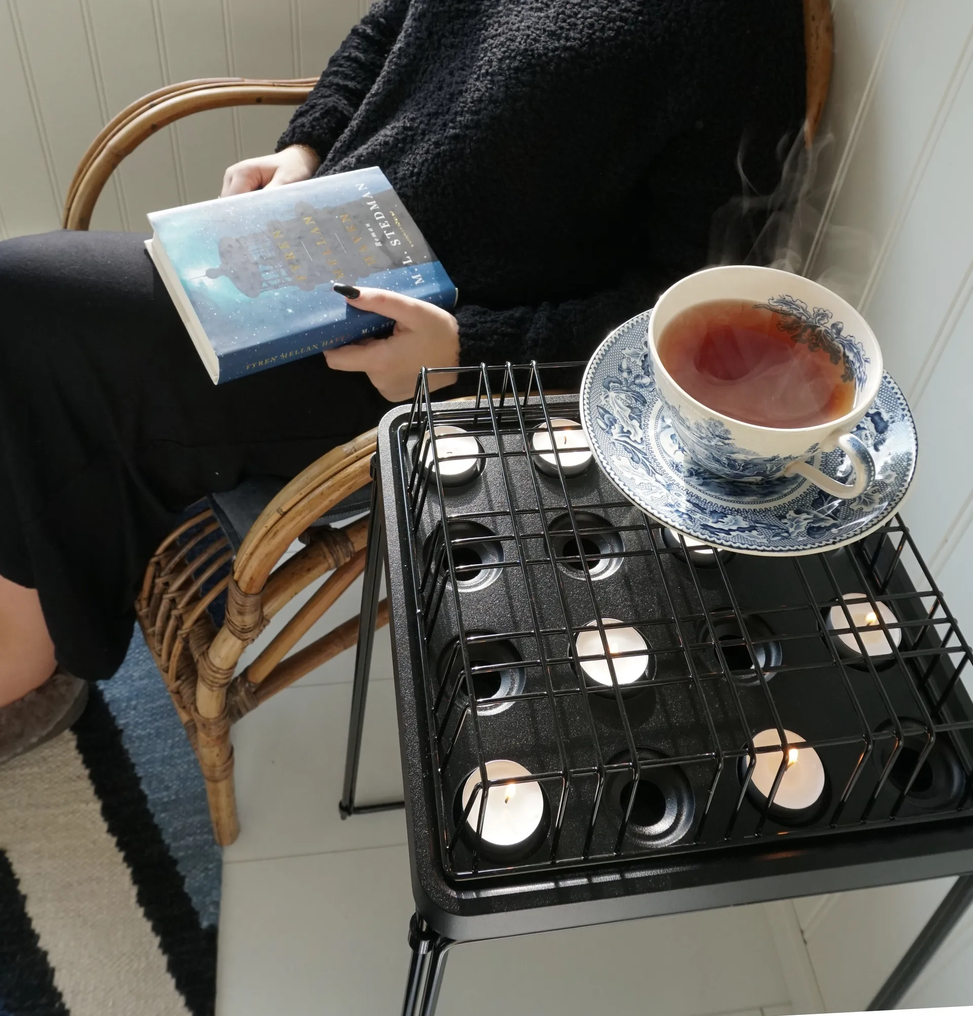 Stumpastaken 烛台  black, large Born In Sweden