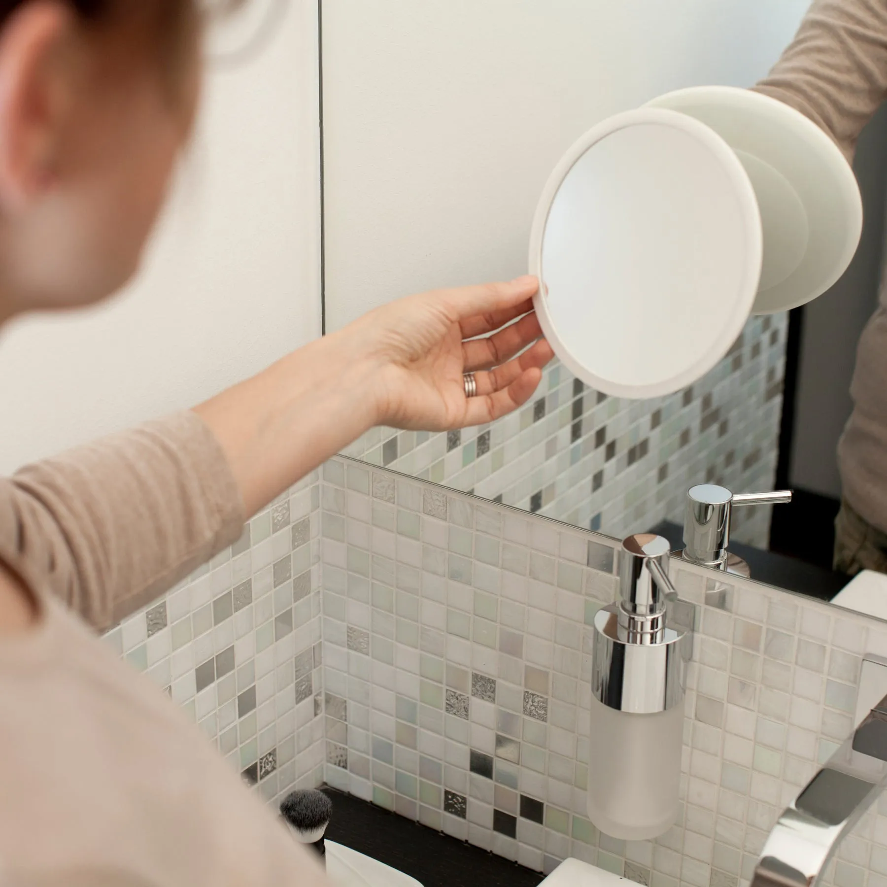 AirMirror makeup 镜子 x10 detachable （带吸盘的）, Ø16.5 cm Bosign