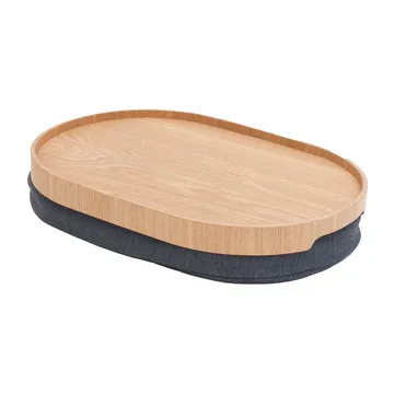 Bosign 弧形膝上托盘 中号 26x39cm - 柳木色 - Bosign