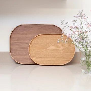 Bosign 弧形餐用托盘 中号 26x39cm - 柳木色 - Bosign