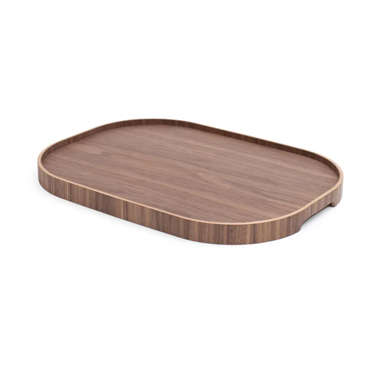 Bosign 弧形餐用托盘 大号 34x47cm - 胡桃木色 - Bosign