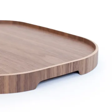 Bosign 弧形餐用托盘 大号 34x47cm - 胡桃木色 - Bosign