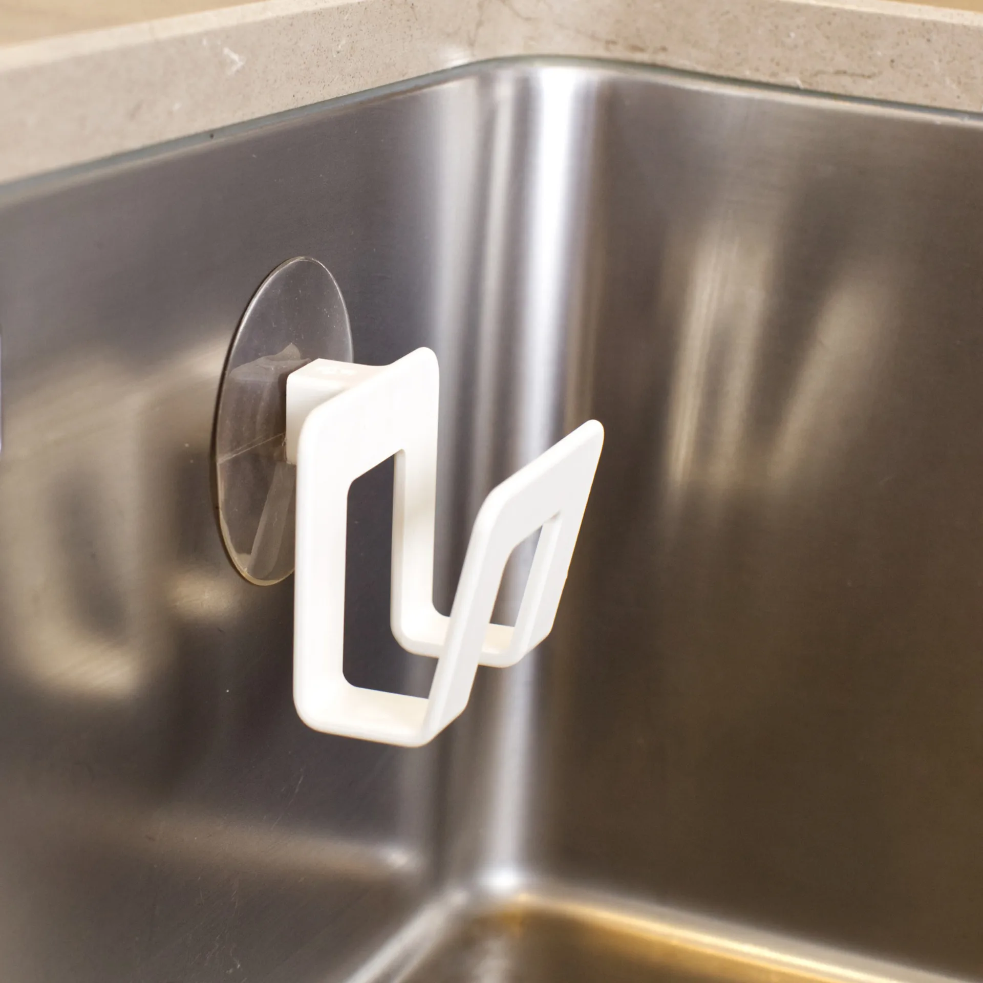 Bosign holder for dish sponge （带吸盘的）, 白色 Bosign