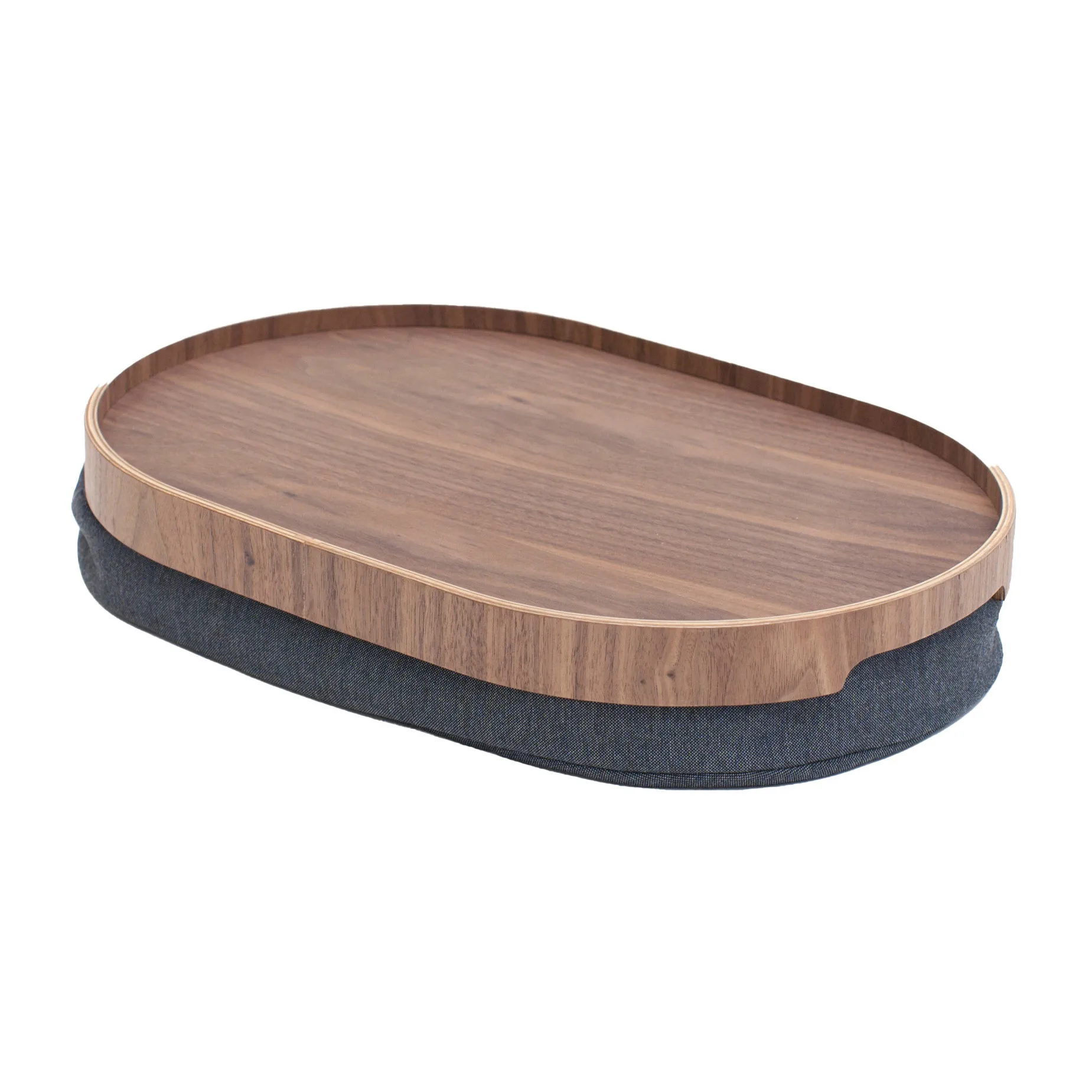 Bosign Knee tray curveline medium 26x39 cm, Walnut Bosign