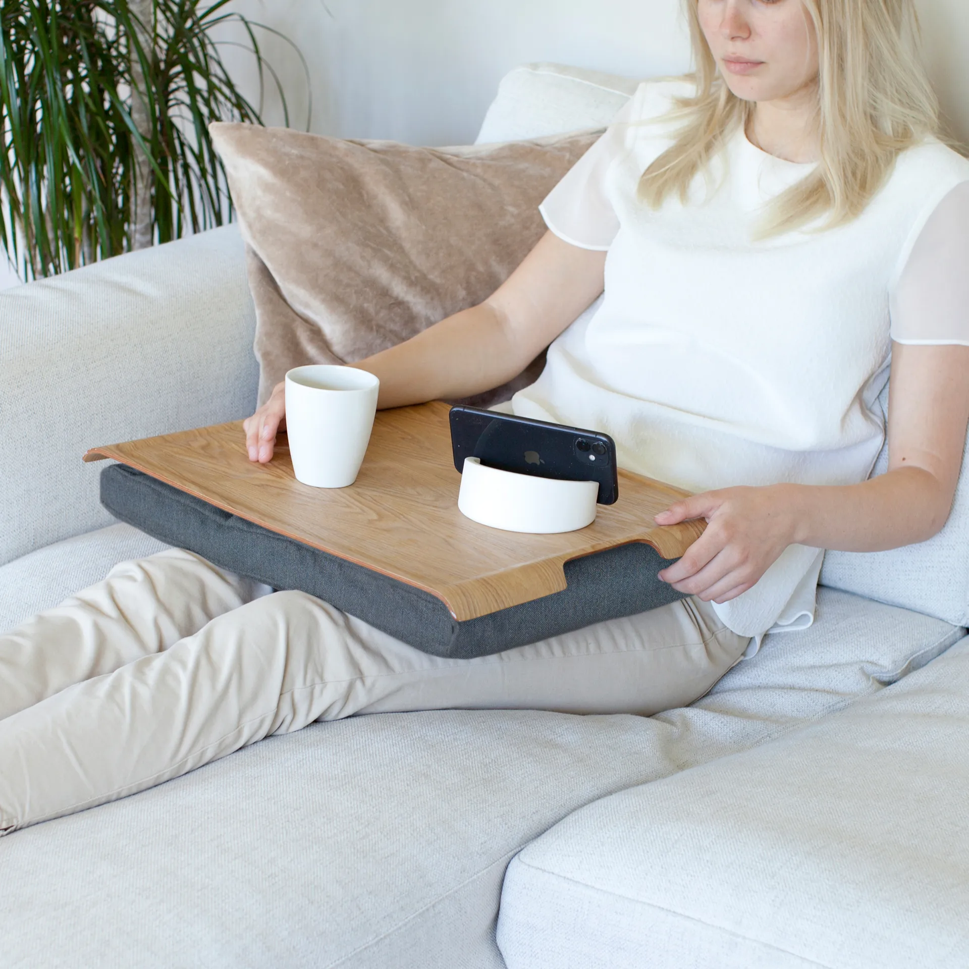 Bosign lap 托盘, Willow tree-salt & pepper grey Bosign