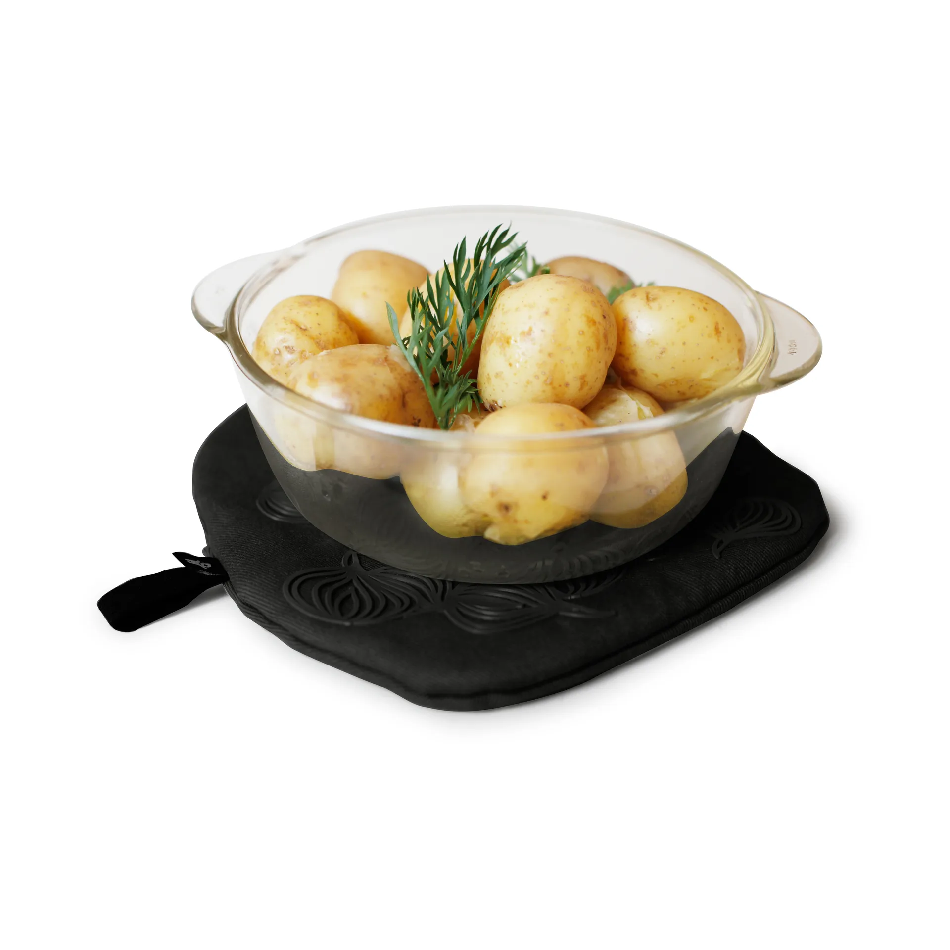 Bosign non-slip potholder with pocket, 黑色 Bosign