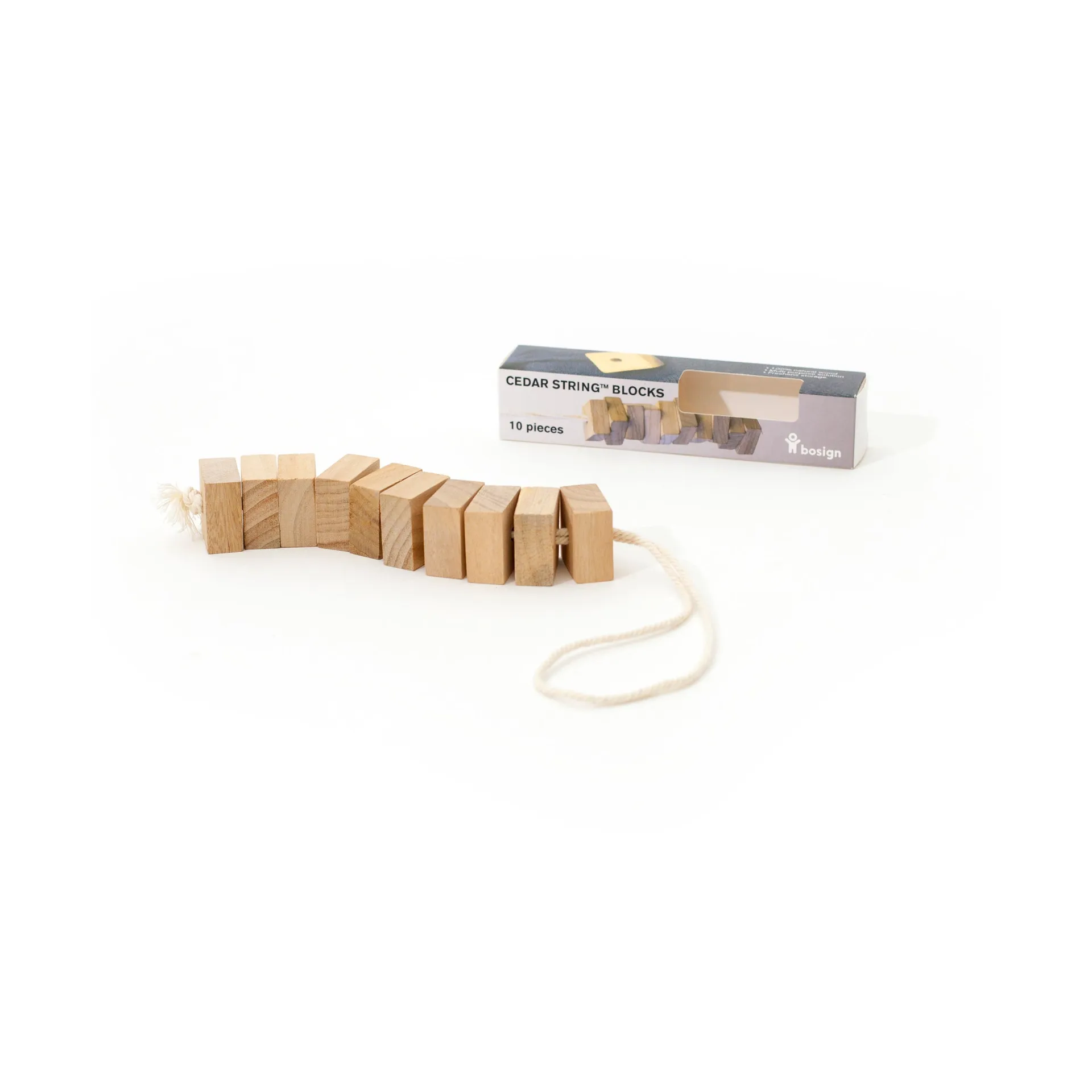 Bosign scent block in white cedarwood on string, 10件套 Bosign