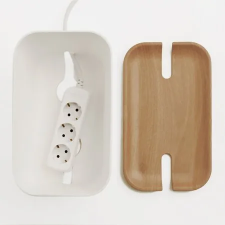 Cable organiser M, wooden print Bosign