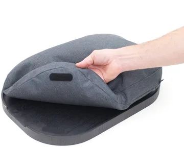 CurveLine™ anti-slip knee 托盘 47x34 cm - 黑色 willow-灰色 - Bosign