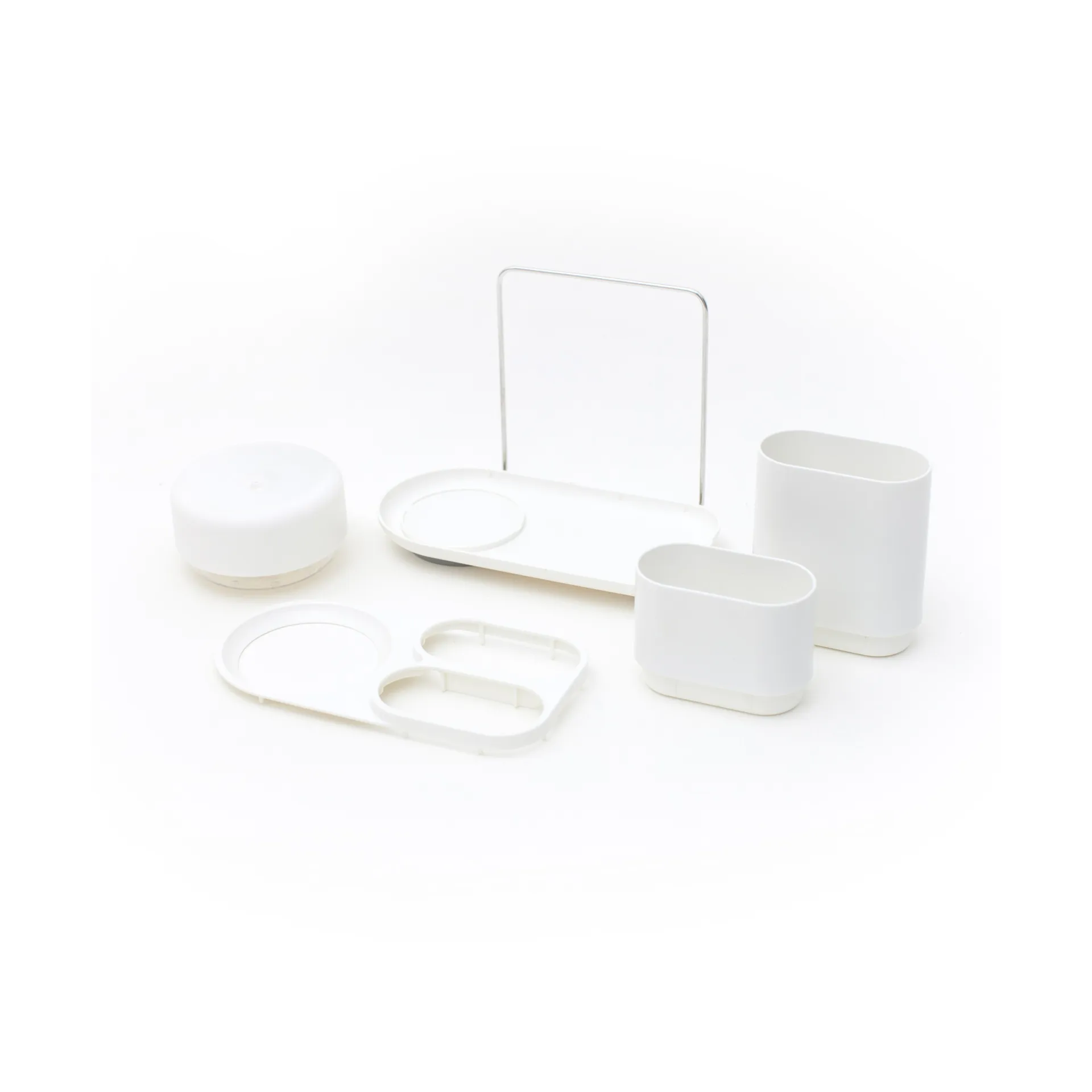 Do-Dish Caddy PLUS dish soap pump with storage, 白色 Bosign