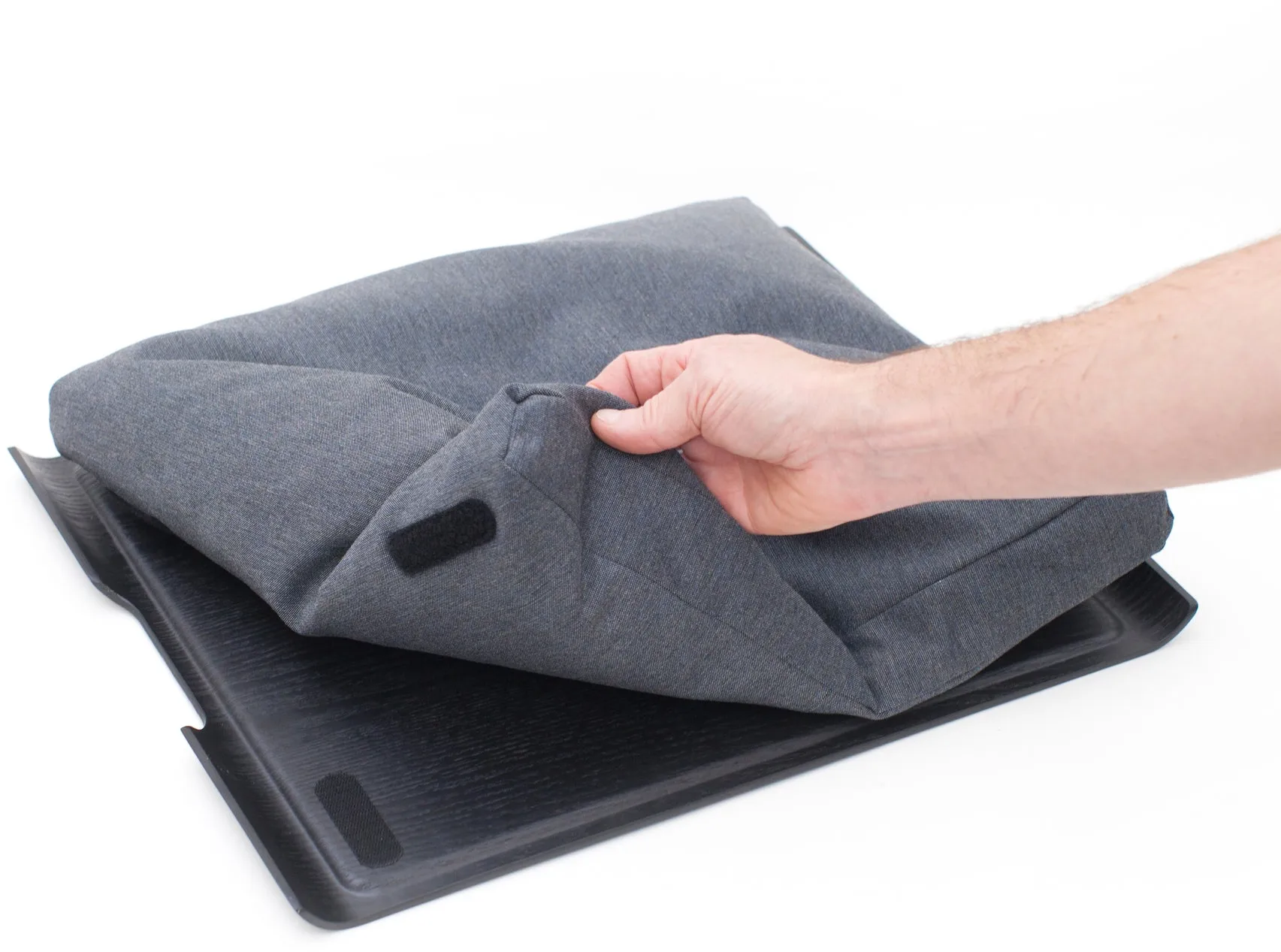 Laptray anti-slip 46x38 cm, 黑色 willow-灰色 Bosign