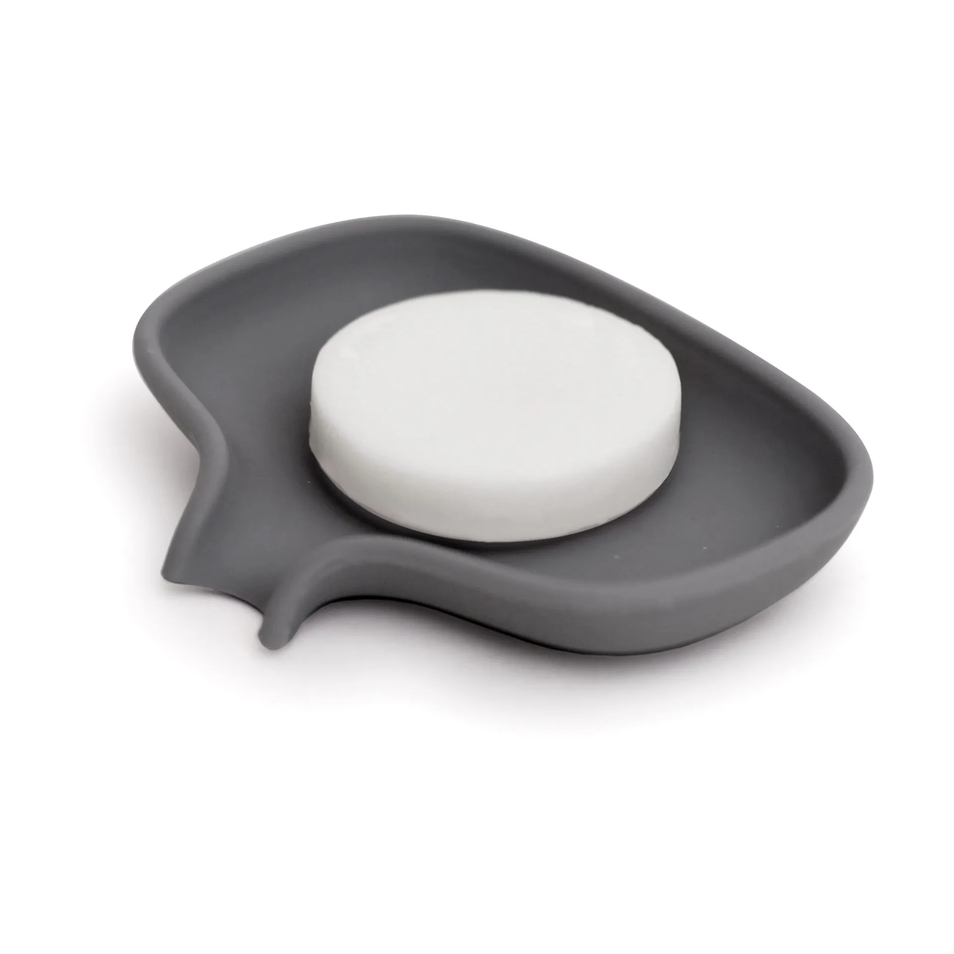 Soap Saver Flow 肥皂盘 with drainage spout 小, 石墨灰 Bosign