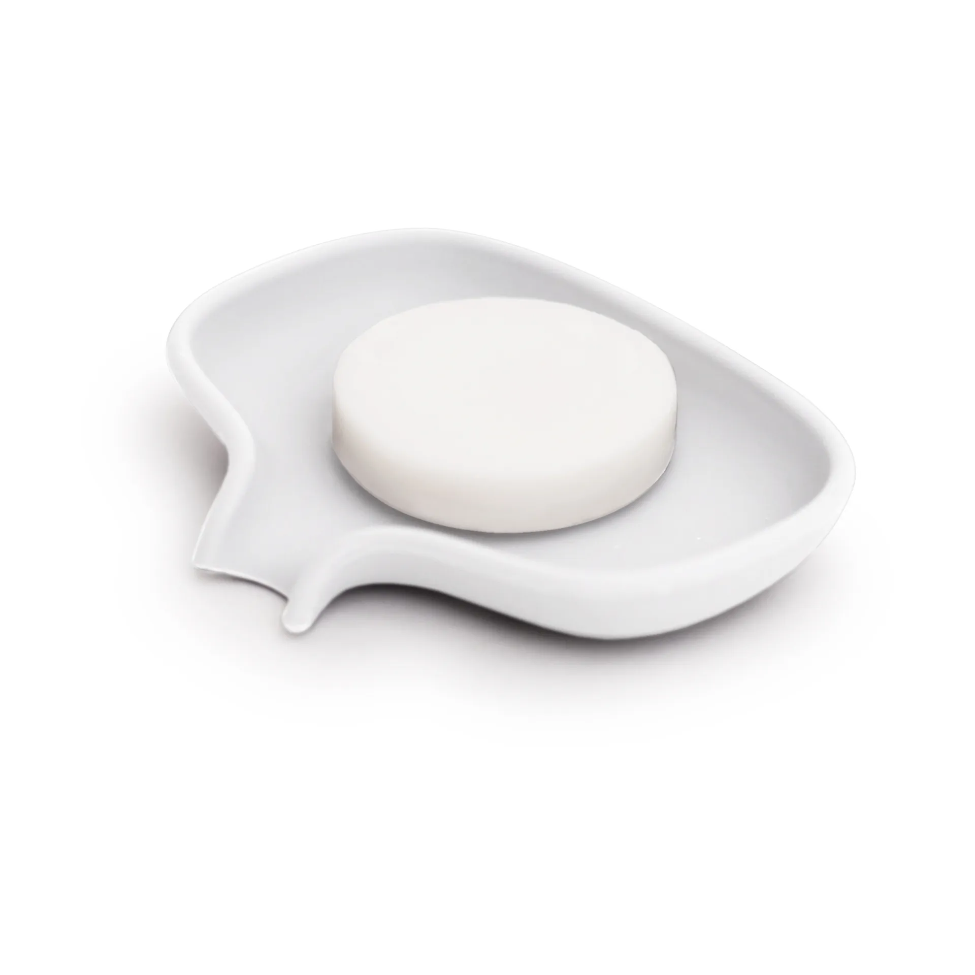 Soap Saver Flow 小号带排水孔皂碟, 白色 Bosign