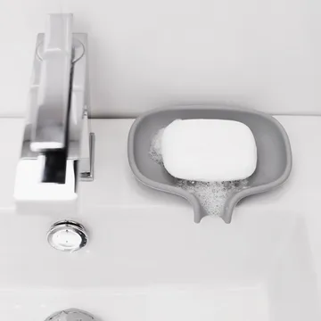 带排水孔硅胶肥皂碟 - 灰色 - Bosign