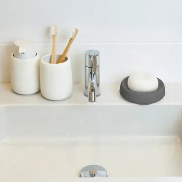 带隐式排水孔硅胶肥皂碟 中号 - 石墨色 - Bosign