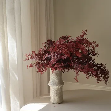 勃艮第红 枫叶 人造花束 - 107cm，4件 - Botané