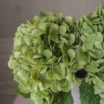 绣球花 仿真花 - 苔绿色，51cm，1个 - Botané