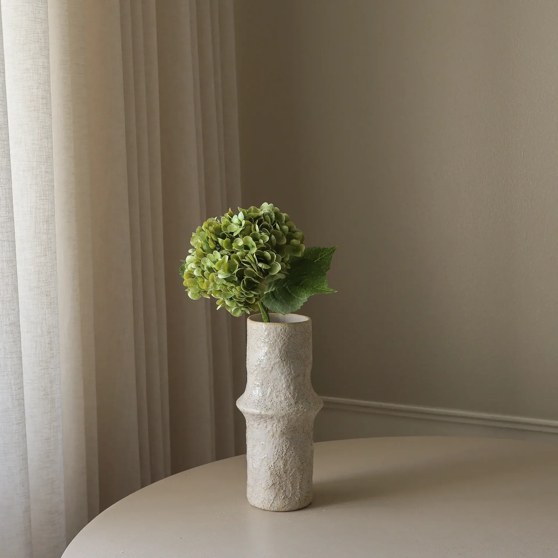 绣球花 仿真花, 苔绿色，51cm，1个 Botané