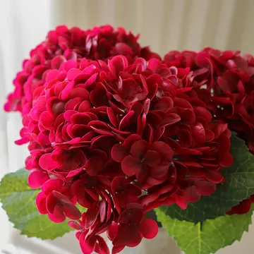 绣球花 仿真花 - 红色，51cm，1个 - Botané