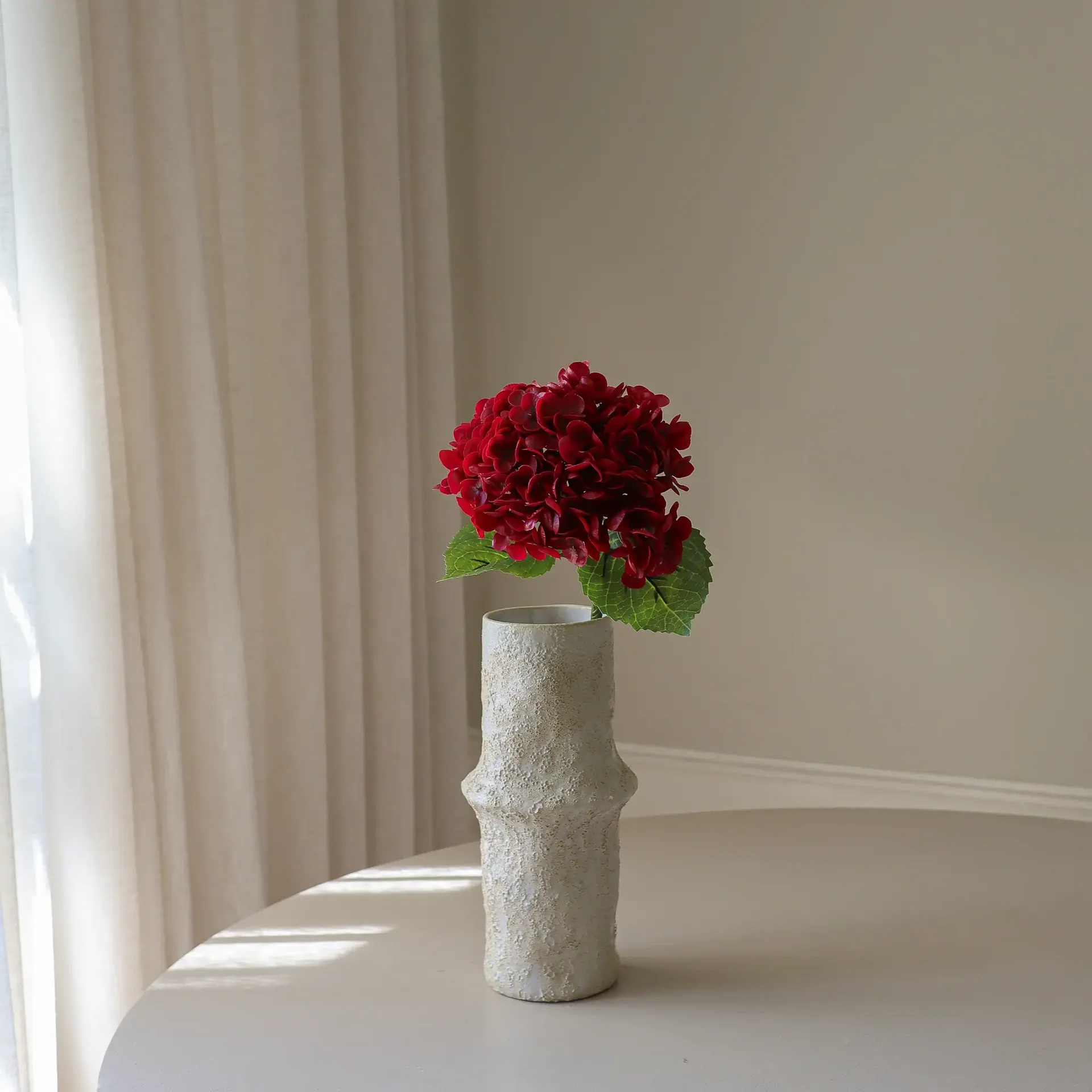 绣球花 仿真花, 红色，51cm，1个 Botané