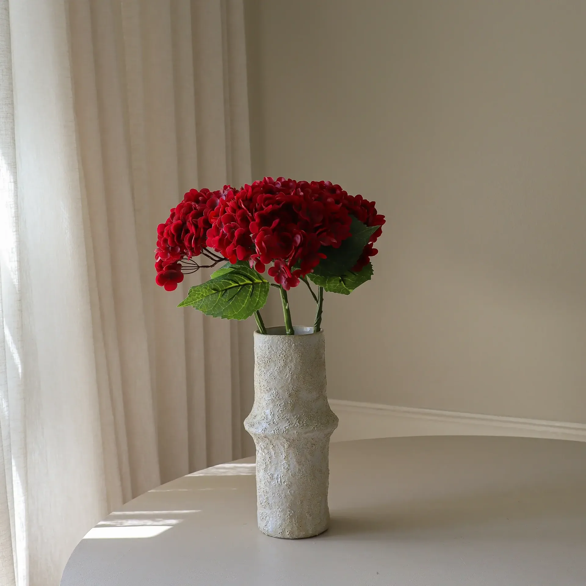绣球花 仿真花, 红色，51cm，1个 Botané