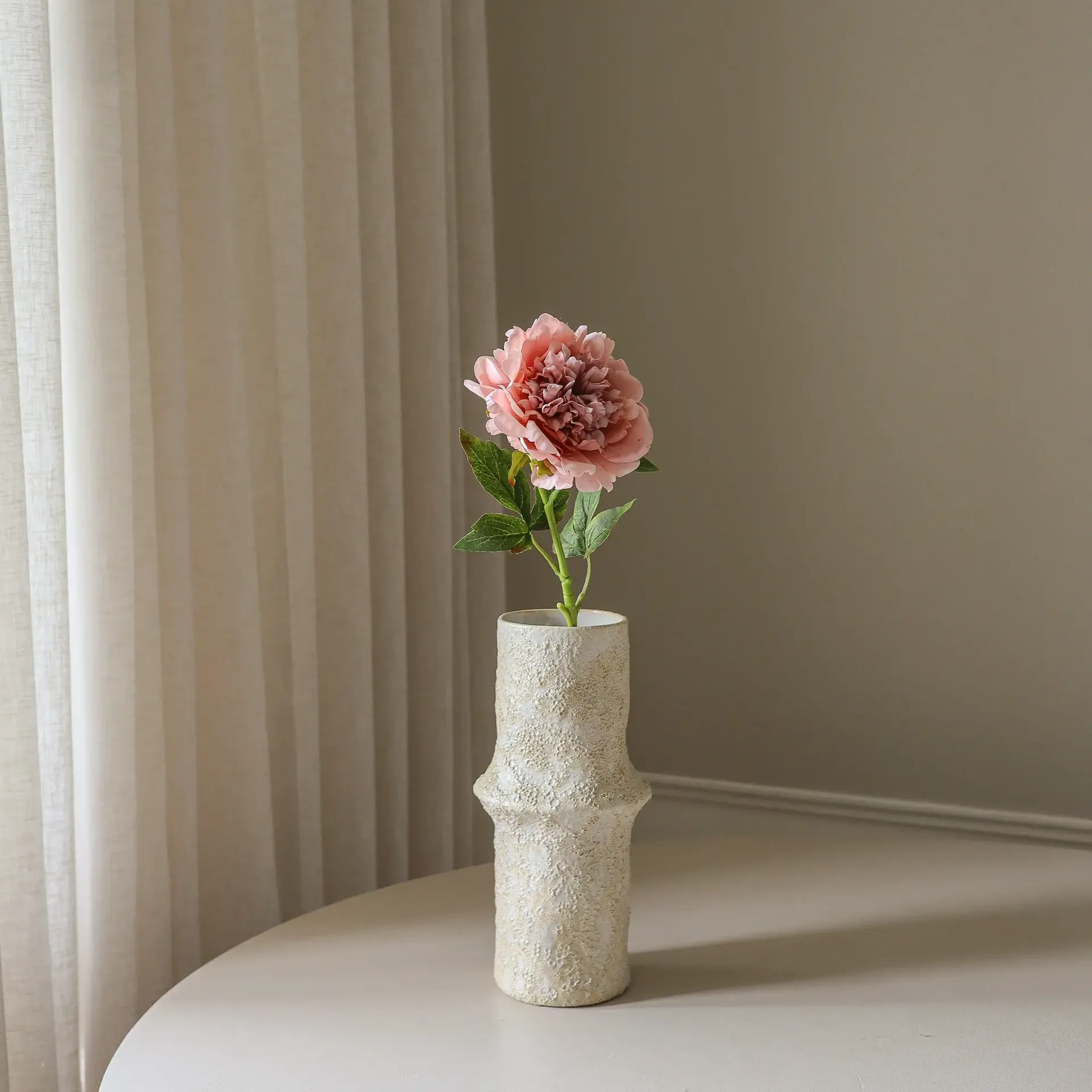 牡丹 人造花, 灰粉色，56cm，1个 Botané
