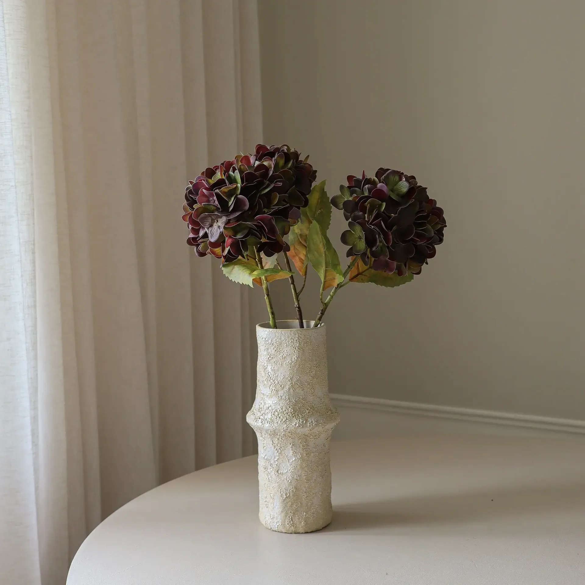绣球花 仿真花, 柔和紫色，60cm，1个 Botané