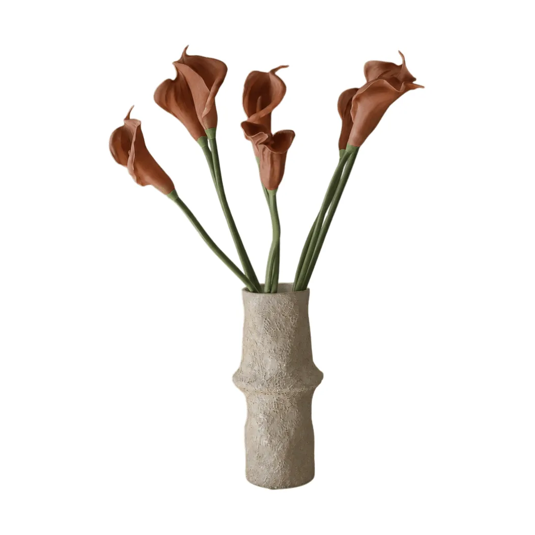 马蹄莲 人造花束, 棕色，62cm，8件 Botané