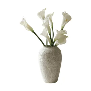 马蹄莲 人造花束 - 白色，65cm，8个 - Botané