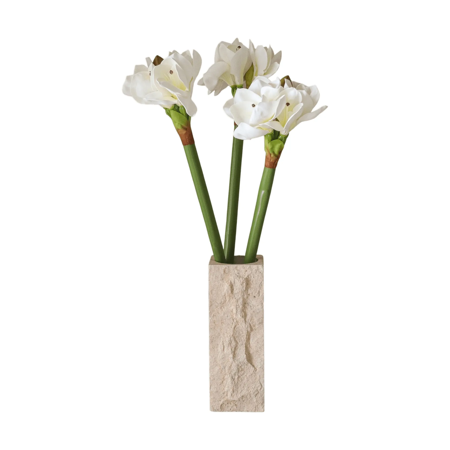 孤挺花 仿真花束, 白色，73cm Botané