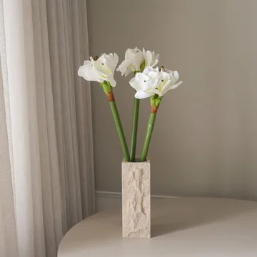 孤挺花 人造花 - 白色，73cm - Botané