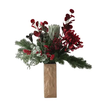 野冬 人造花束 - 帝王花、蜘蛛菊、马蹄莲、尤加利，84cm - Botané