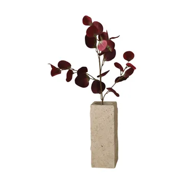 尤加利 人造枝叶 - 勃艮第红色，84cm - Botané