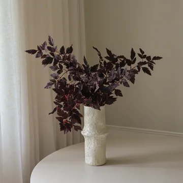 勃艮第李子叶 人造花束 - 红色，85cm，1件 - Botané