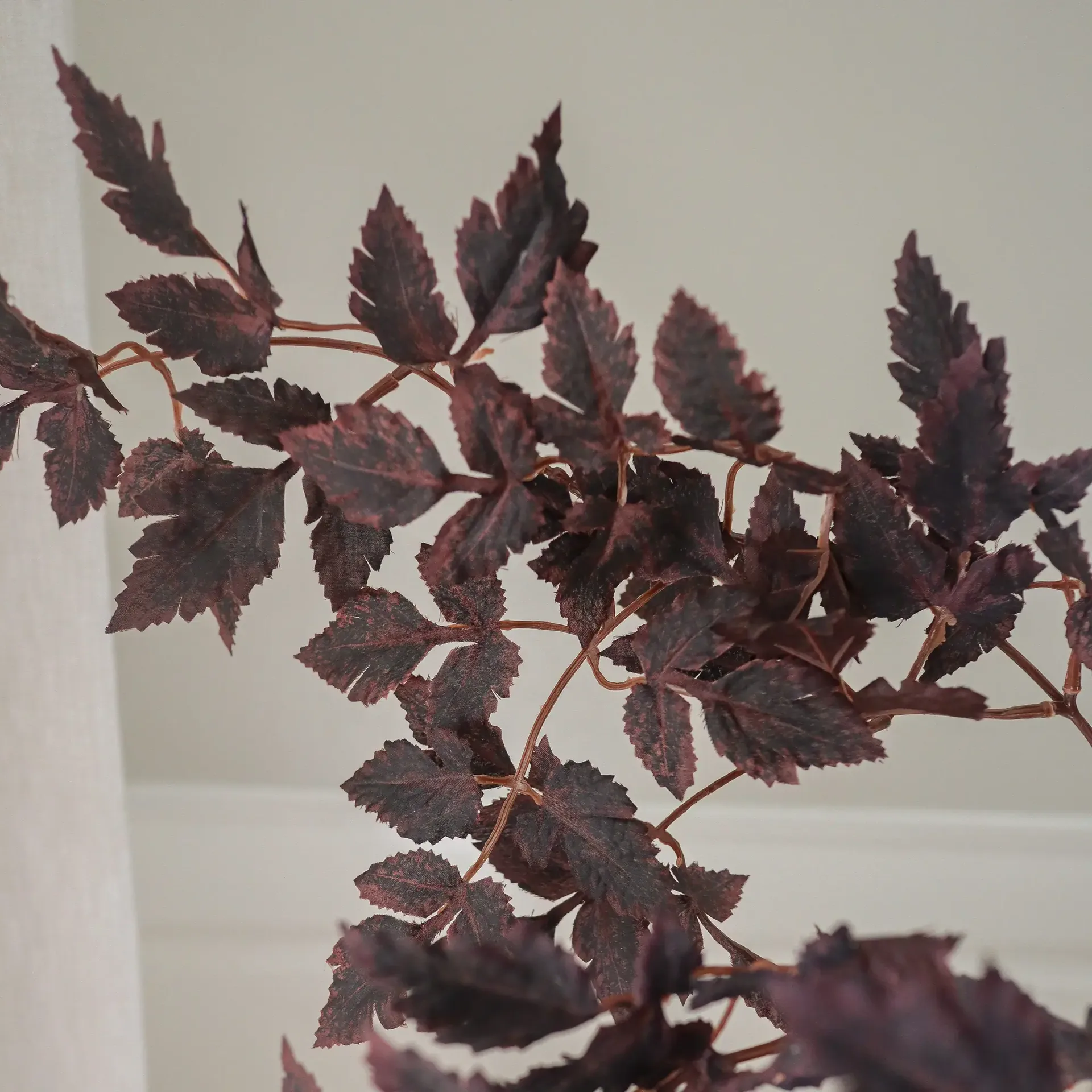勃艮第李子叶 人造花束, 85cm，4个 Botané