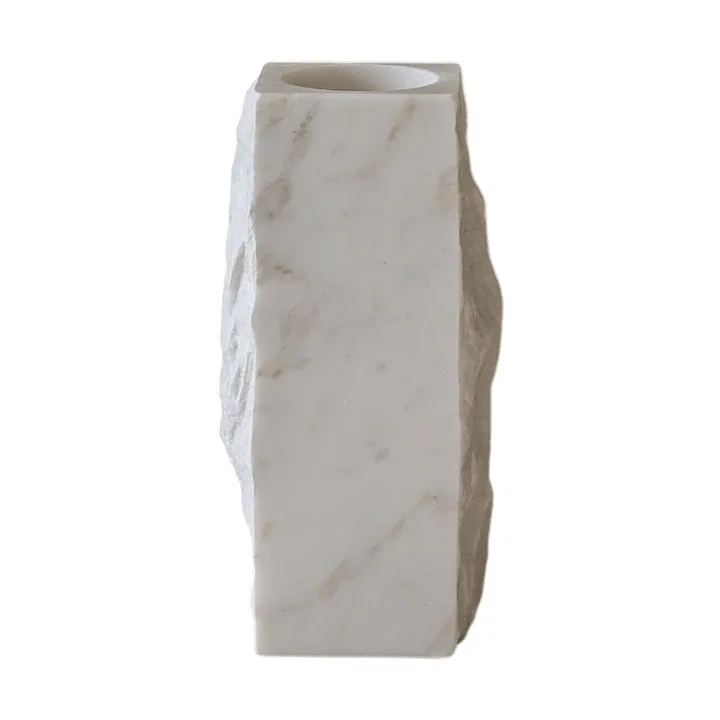 Carrara Edge 大理石花瓶 - 小号，25cm - Botané
