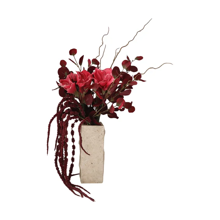 Deep bloom 人造花束 - 朱顶红、尤加利、苋、枝条，120cm - Botané