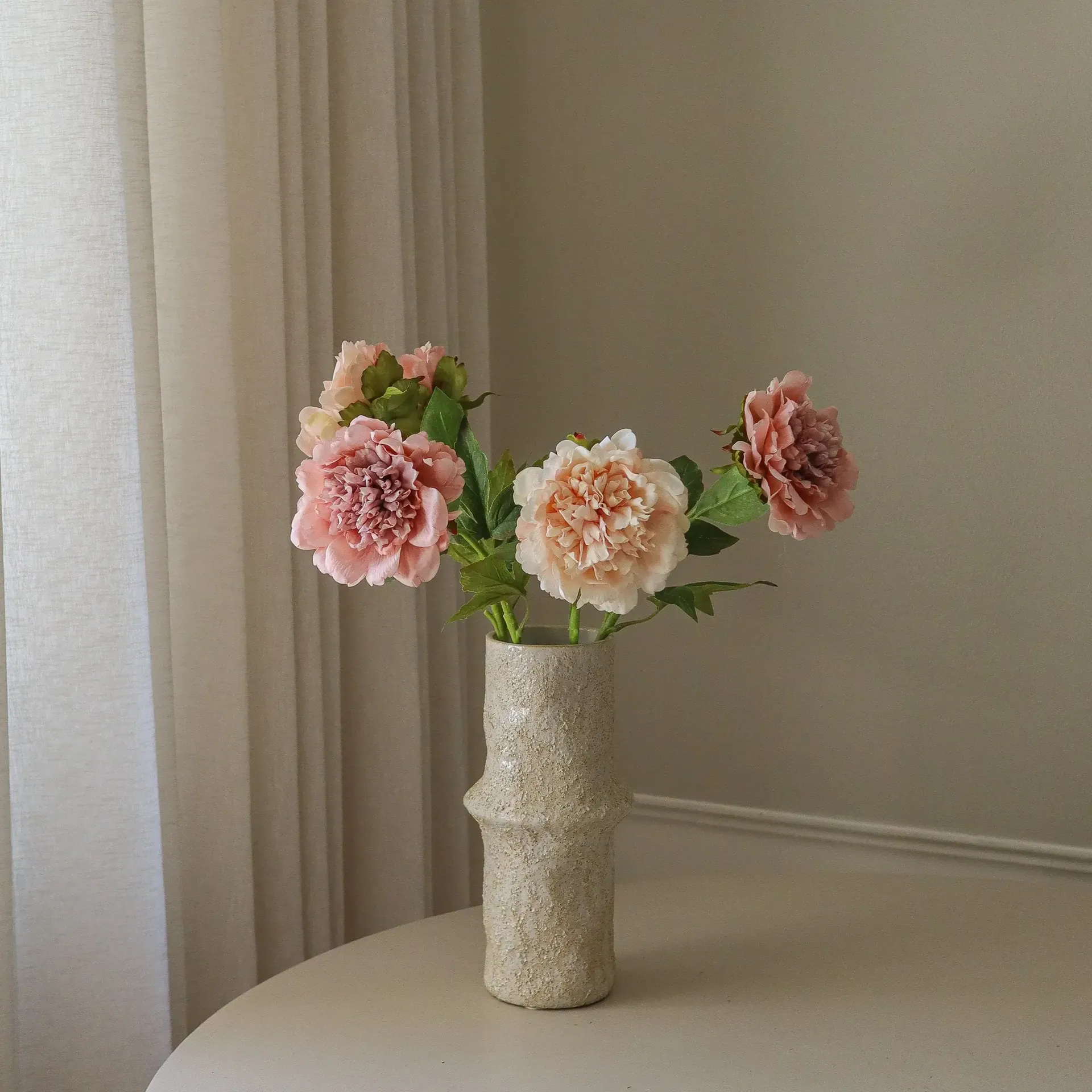牡丹 仿真花艺术装置, Dusty，5个 Botané