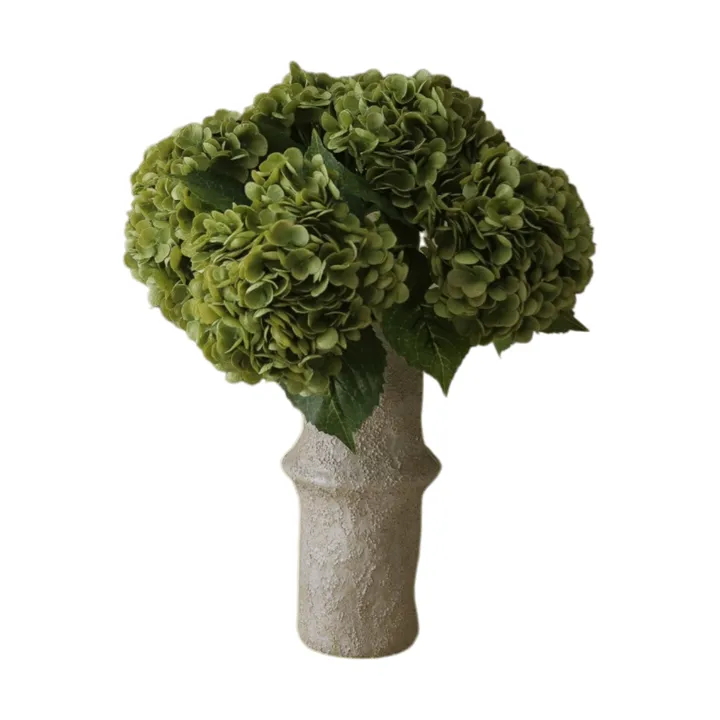 Hydrangea 绣球花 仿真花艺术装置 - 苔绿色，51cm，6个 - Botané