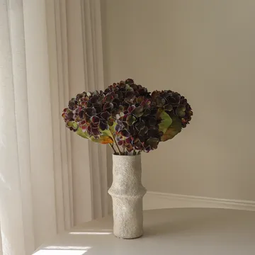 Hydrangea 绣球花 仿真花艺术装置 - 柔和紫色，60 cm，6个 - Botané