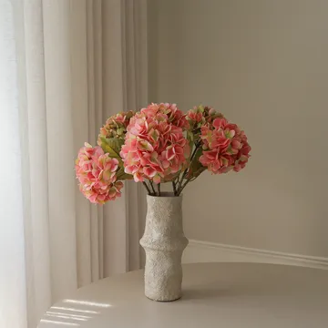 Hydrangea 绣球花 仿真花艺术装置 - 柔粉色，60cm，5个 - Botané