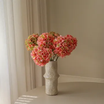 Hydrangea 绣球花 仿真花艺术装置 - 柔粉色，60cm，5个 - Botané