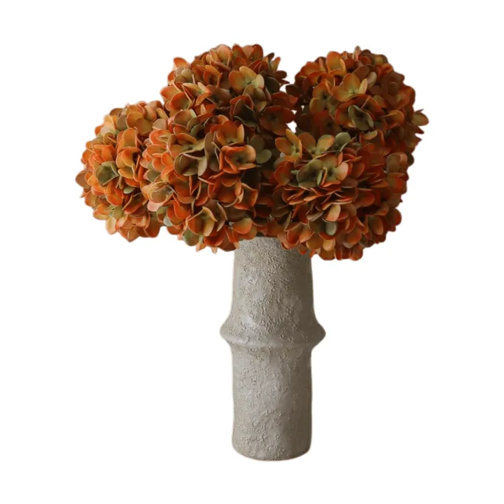 Hydrangea 绣球花 仿真花艺术装置 - 橙色，60cm，6个 - Botané