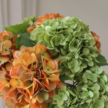 Hydrangea 绣球花 仿真花艺术装置 - 铜色，60cm，7个 - Botané