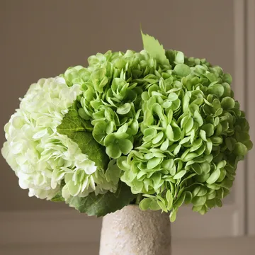 Hydrangea 绣球花 仿真花艺术装置 - 绿色_7支装 - Botané